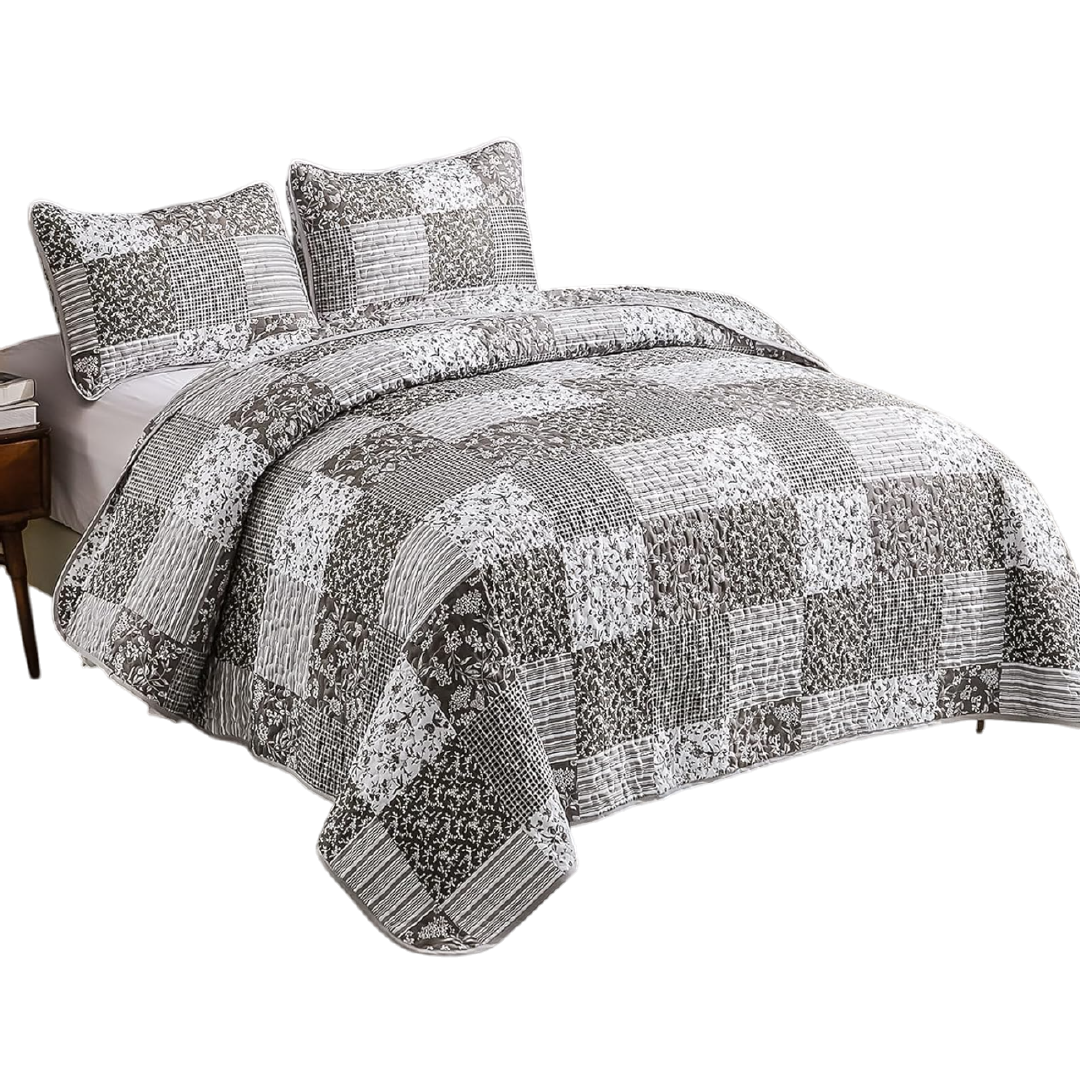 Cubre De Cama Verano, Edredón Bordado 3 Piezas