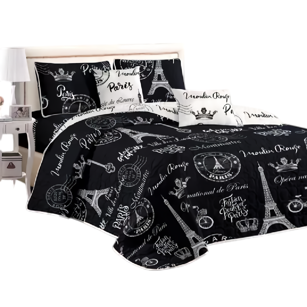 Cubre De Cama Verano, Edredón Bordado 3 Piezas