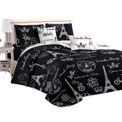 Cubre De Cama Verano, Edredón Bordado 3 Piezas