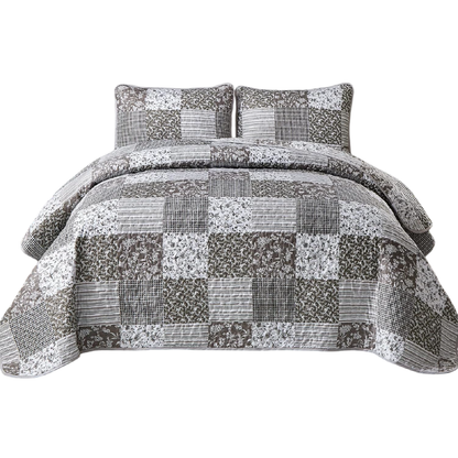 Cubre De Cama Verano, Edredón Bordado 3 Piezas