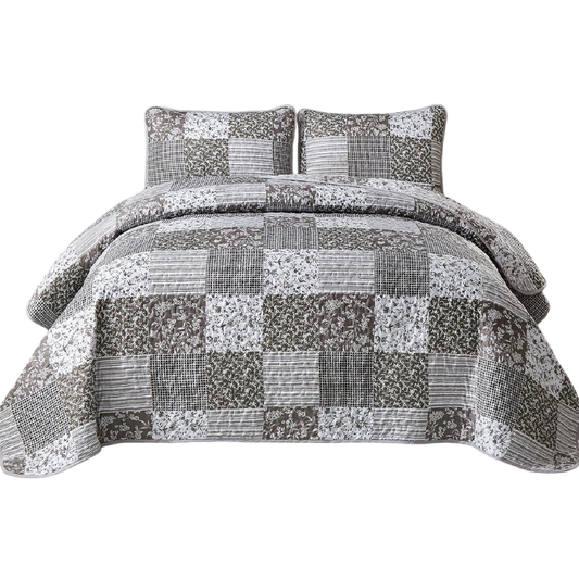 Cubre De Cama Verano, Edredón Bordado 3 Piezas