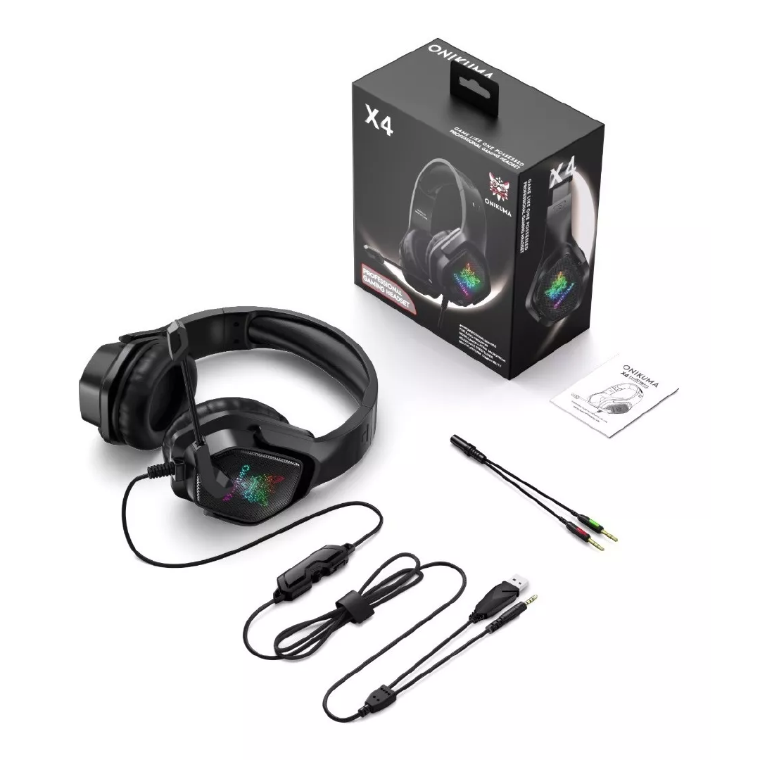 Audífonos Gamer ONIKUMA X4 RGB
