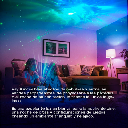 Astronauta Proyector de estrellas, Luz nocturna de Galaxia lámpara LED