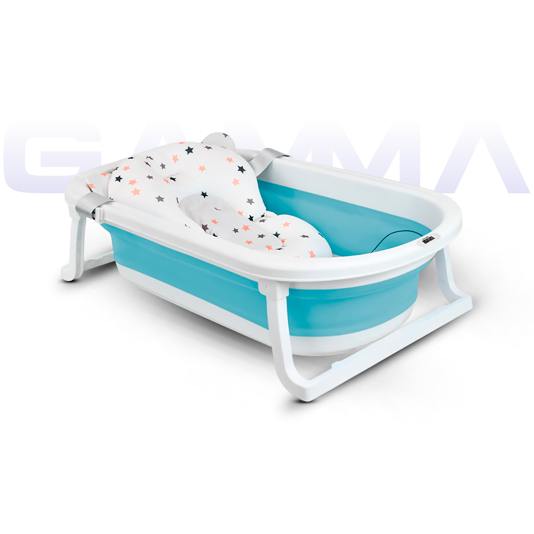 Bañera Plegable Para Bebe Con Termómetro y Cojín Incluido