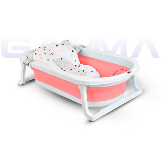 Bañera Plegable Para Bebe Con Termómetro y Cojín Incluido